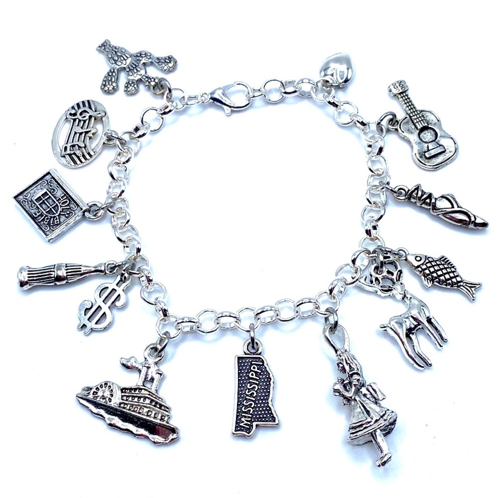 Mississippi Charm Bracelet State Theme
